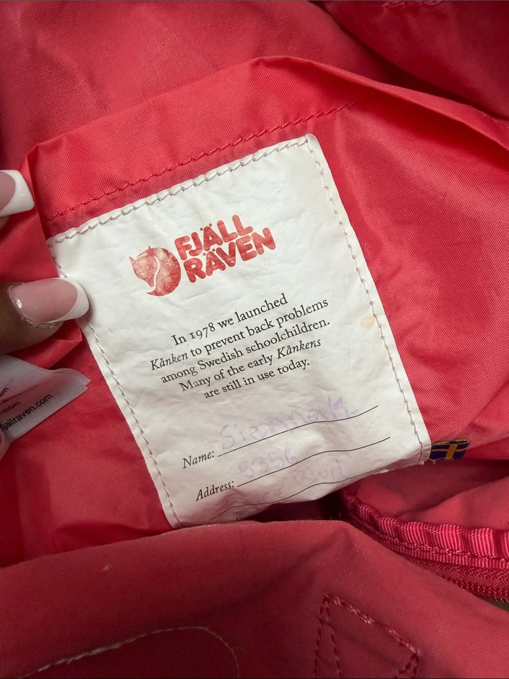 Fjallraven Kanken Backpack in Coral Pink Mini